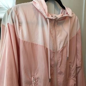 Blush Pink Windbreaker Jacket